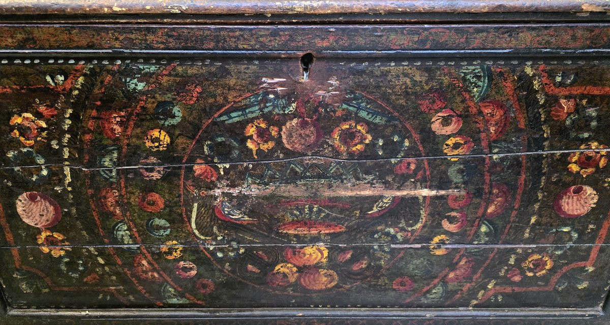 Chest Known As "sandouk" - Tunisia Circa 1900 -photo-4