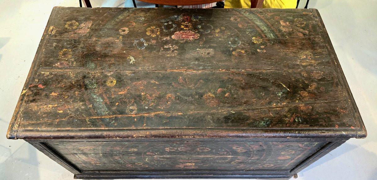 Chest Known As "sandouk" - Tunisia Circa 1900 -photo-2