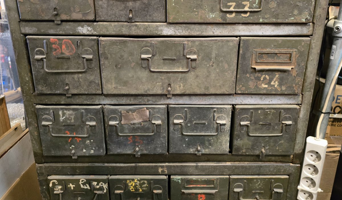 Military Workbench - Two Metal Military Mechanic's Workbenches-photo-1