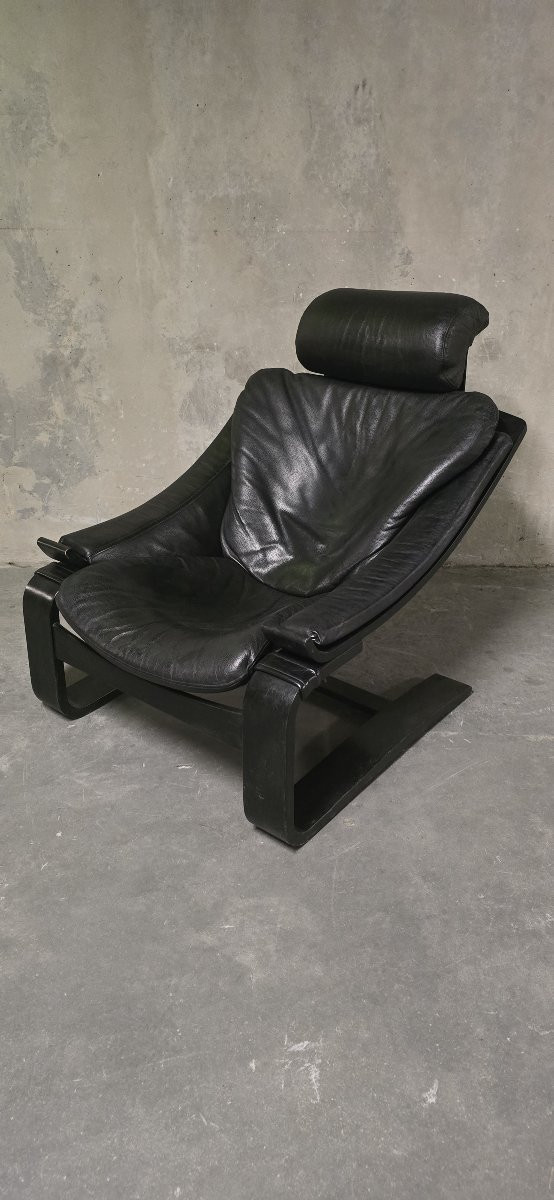  Åke Fribyter (1922–19989 - Fauteuil KROKEN, vers 1970-photo-2