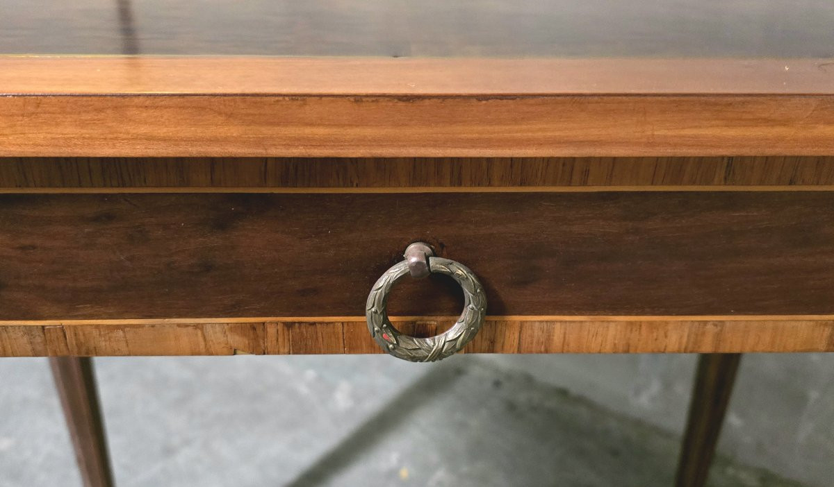 Small Louis XVI Style Desk In Marquetry-photo-4