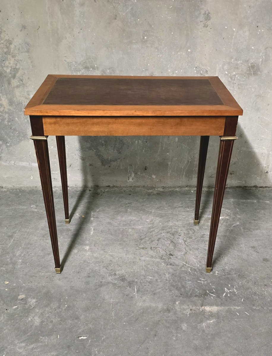 Small Louis XVI Style Desk In Marquetry-photo-4