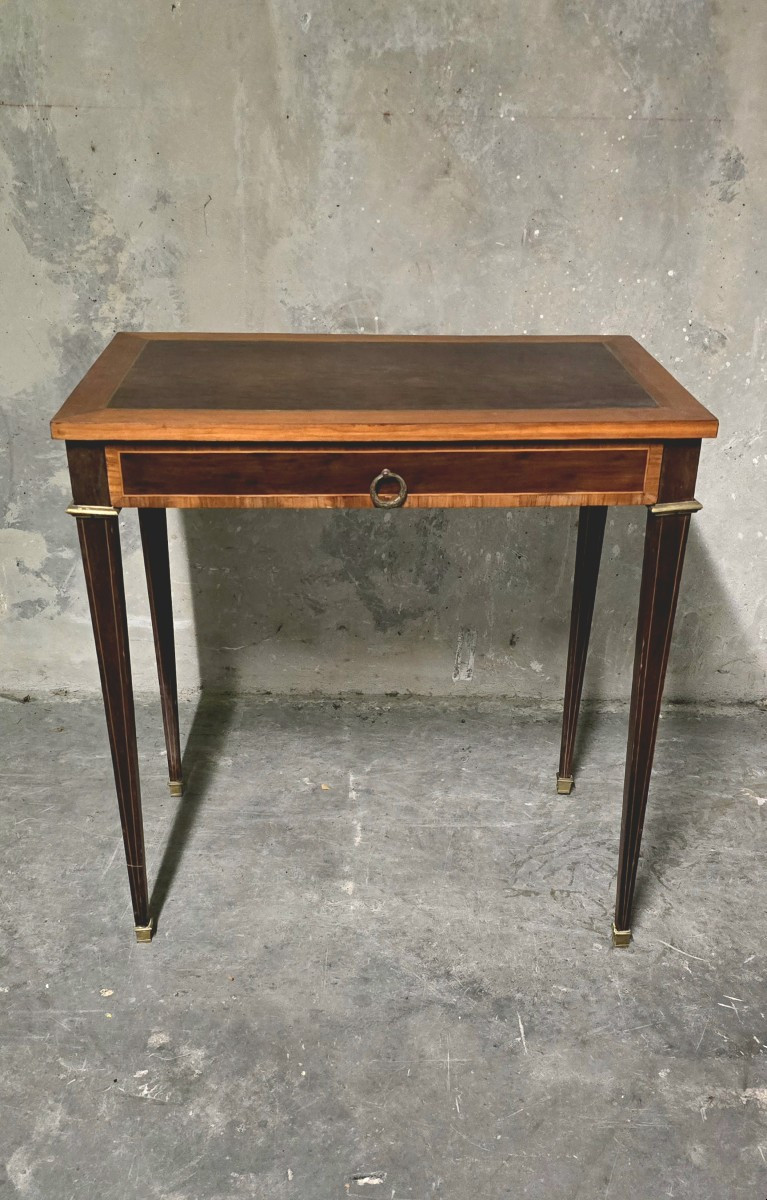 Small Louis XVI Style Desk In Marquetry