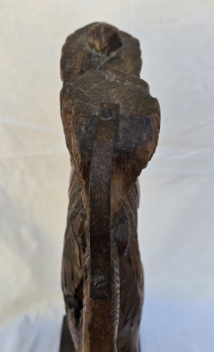 Élément de proue de bateau ou architectural en bois sculpté, Inde ou Sri Lanka, vers 1900-photo-4