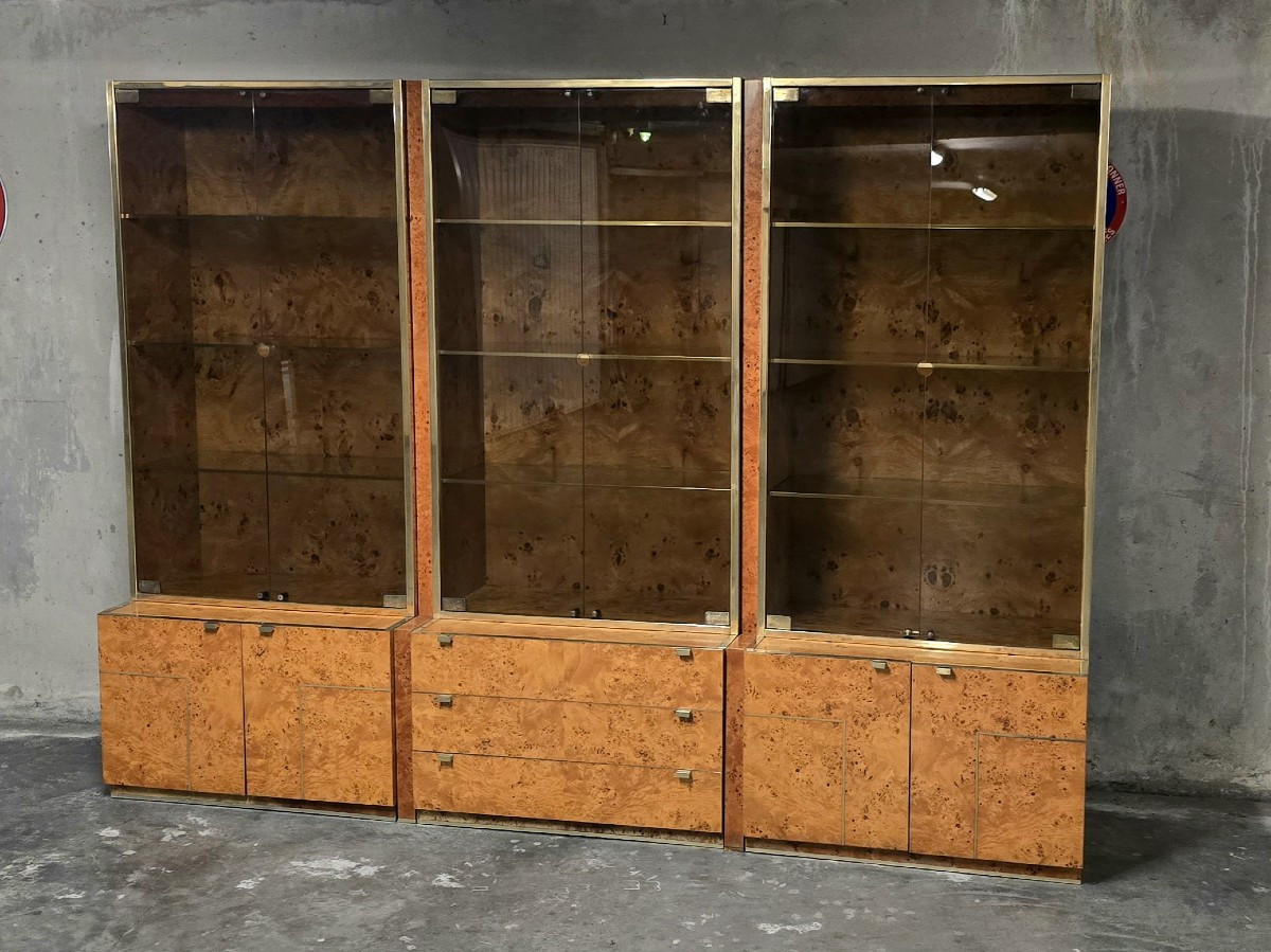 Set Of Display Cabinets Designed By Jean-claude Mahey For Roche Bobois 1970-photo-1