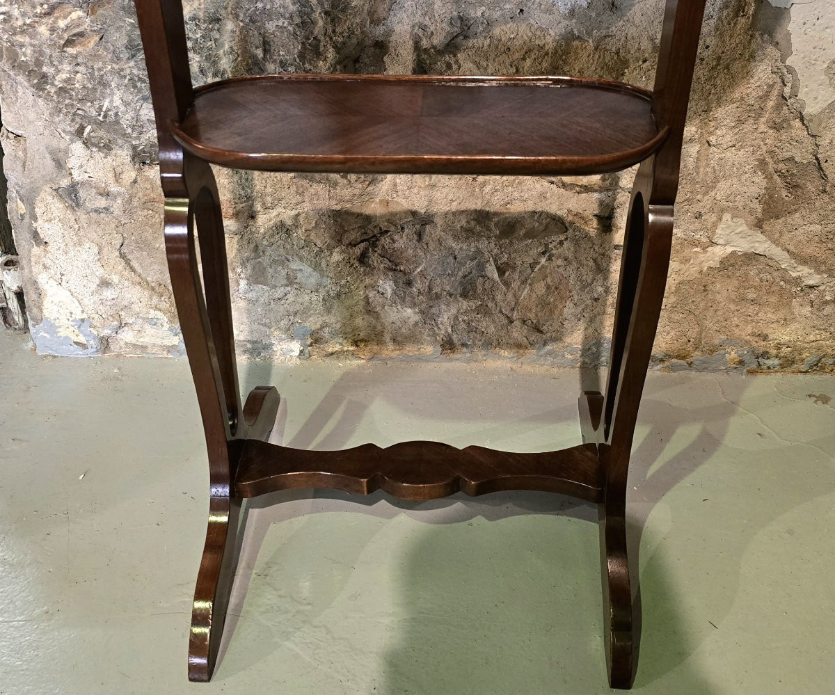 Table rognon en placage d’acajou, style Louis XVI, XXe-photo-2