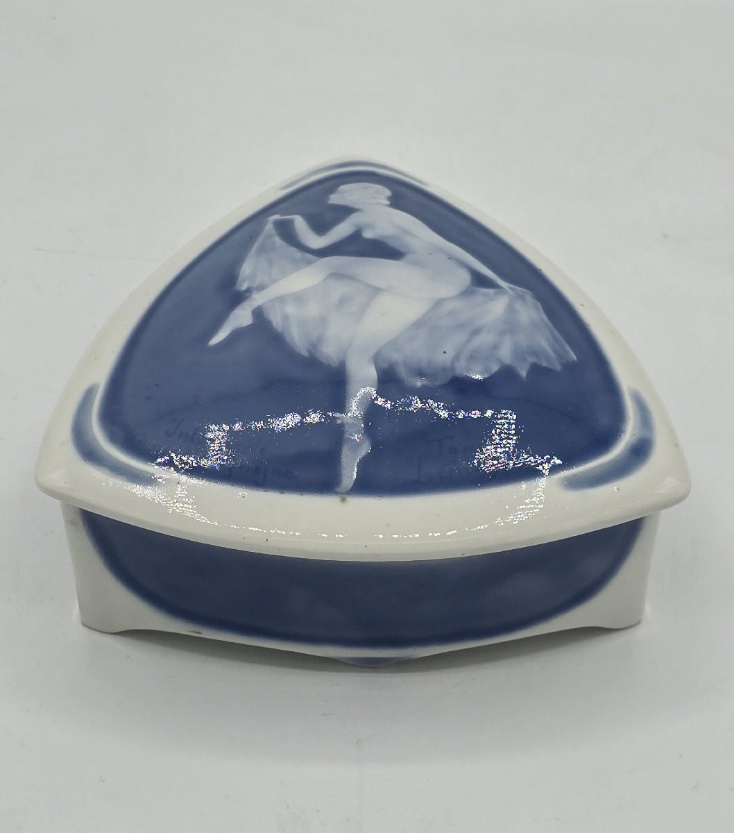 Art Deco Limoges Porcelain Bonbonnière, Circa 1930-photo-4