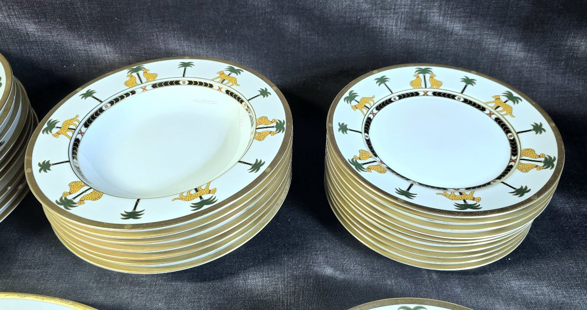 Service de table 30 pièces Christian Dior « Casablanca » en porcelaine fine 1991-photo-4
