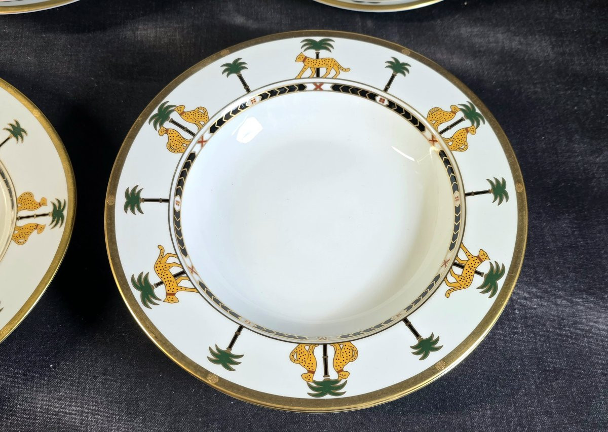 Service de table 30 pièces Christian Dior « Casablanca » en porcelaine fine 1991-photo-1