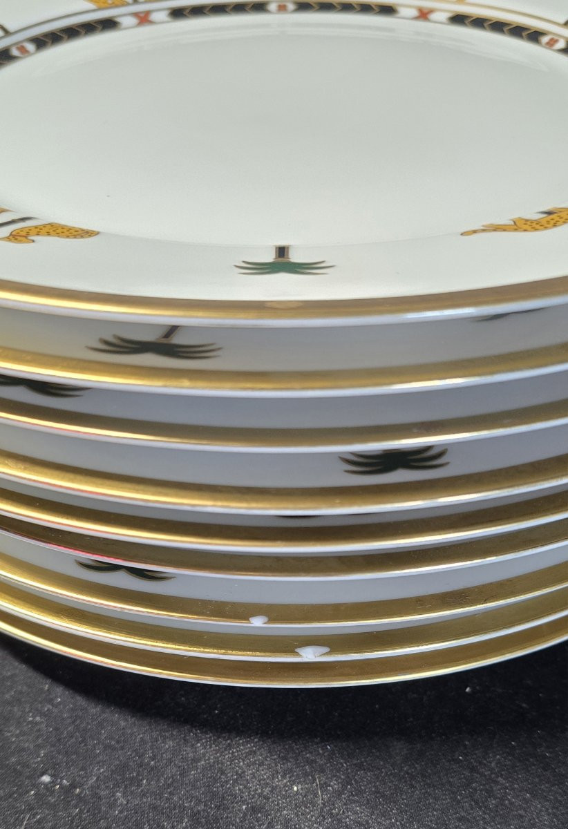 Service de table 30 pièces Christian Dior « Casablanca » en porcelaine fine 1991-photo-4