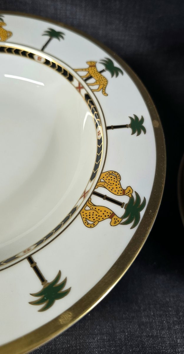 Service de table 30 pièces Christian Dior « Casablanca » en porcelaine fine 1991-photo-5