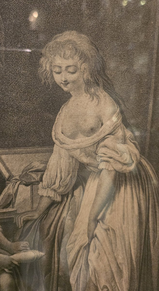 La Comparaison Des Petits Pieds- Engraving After A Composition By Louis-léopold Boilly-photo-3