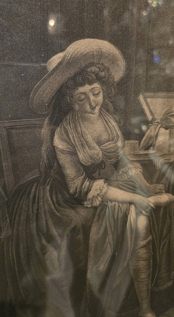 La Comparaison Des Petits Pieds- Engraving After A Composition By Louis-léopold Boilly-photo-4