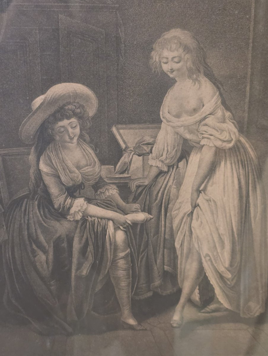 La Comparaison Des Petits Pieds- Engraving After A Composition By Louis-léopold Boilly-photo-7