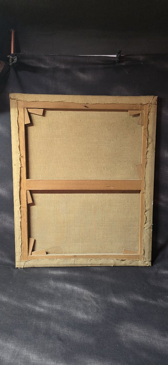 Oil On Canvas Monogrammed Sb, Dated 1974/75-photo-6