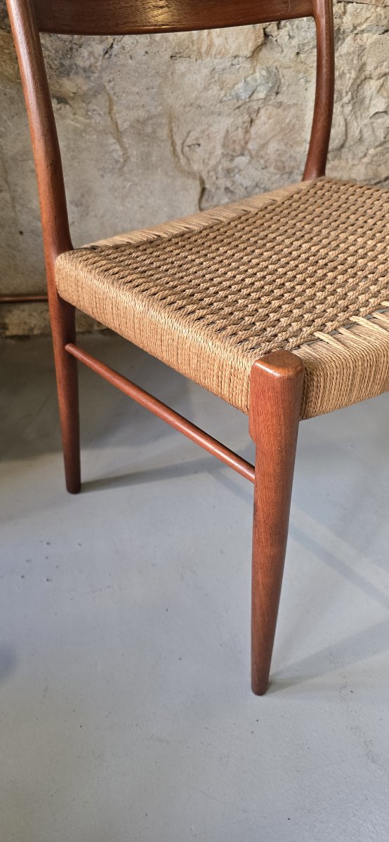 Arne Wahl Iversen (1927-2016)- Paire de chaises par Glyngøre Stolefabrik, DK, vers 1950-1960-photo-3