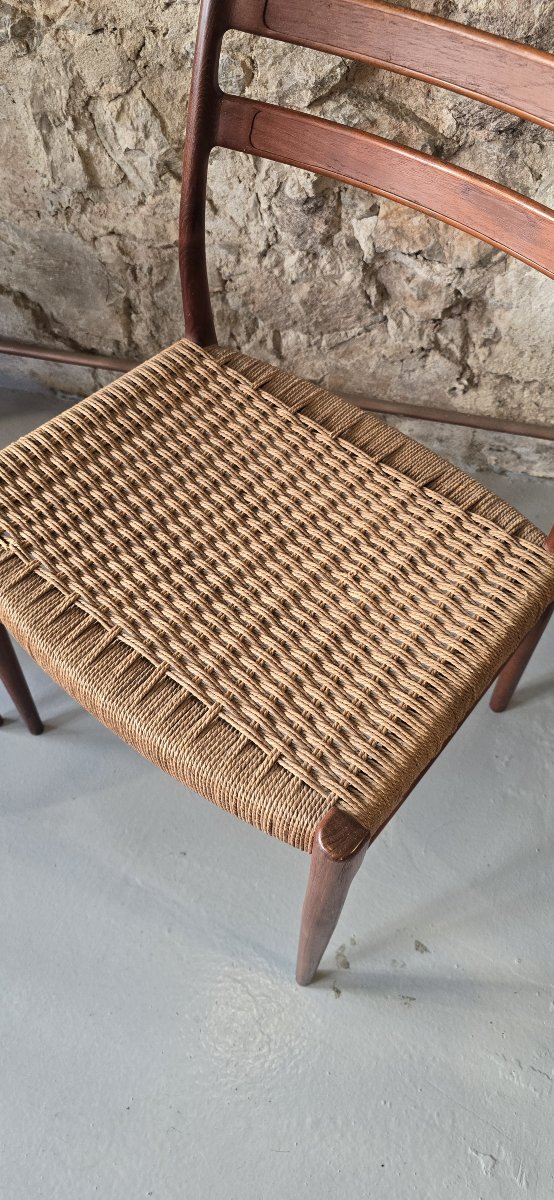 Arne Wahl Iversen (1927-2016)- Paire de chaises par Glyngøre Stolefabrik, DK, vers 1950-1960-photo-1