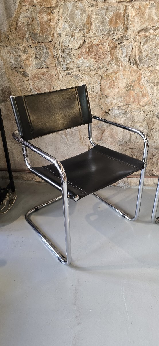 Mart STAM (1899-1986) - Paire de fauteuils  Bauhaus S34 - 1970-photo-3
