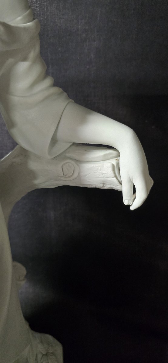 Large White Bisque Sculpture In The Style Of 19th-century Sèvres -photo-4