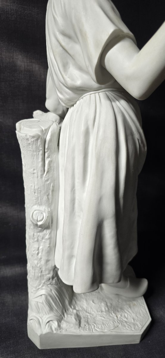 Large White Bisque Sculpture In The Style Of 19th-century Sèvres -photo-3