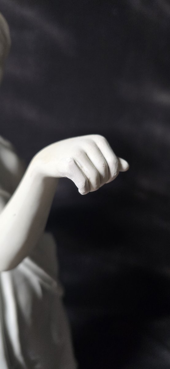 Large White Bisque Sculpture In The Style Of 19th-century Sèvres -photo-4