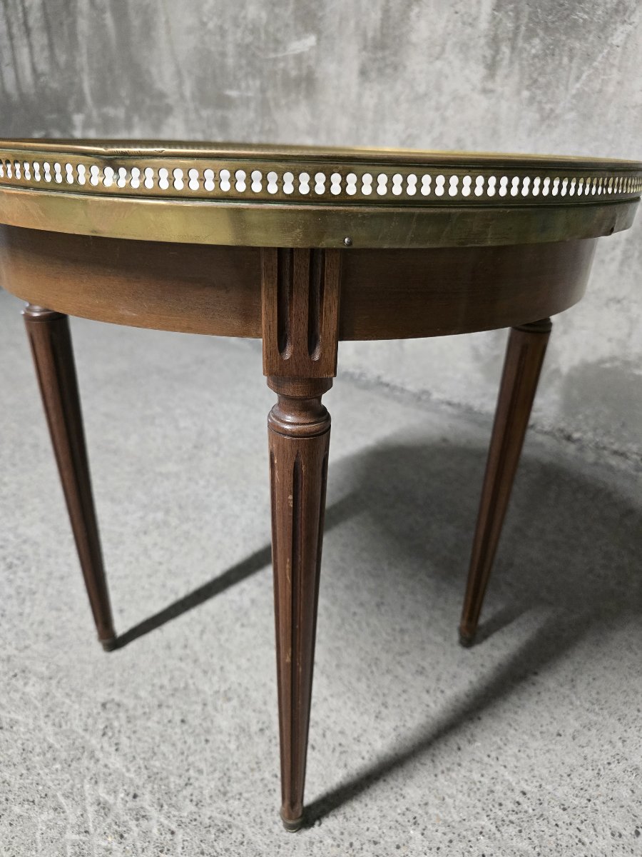 Louis XVI-style Bouillotte Coffee Table, Marble Top-photo-4