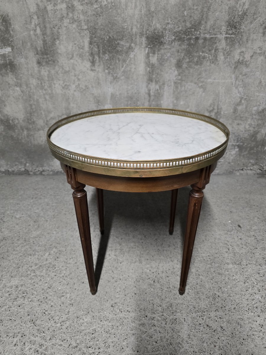 Louis XVI-style Bouillotte Coffee Table, Marble Top