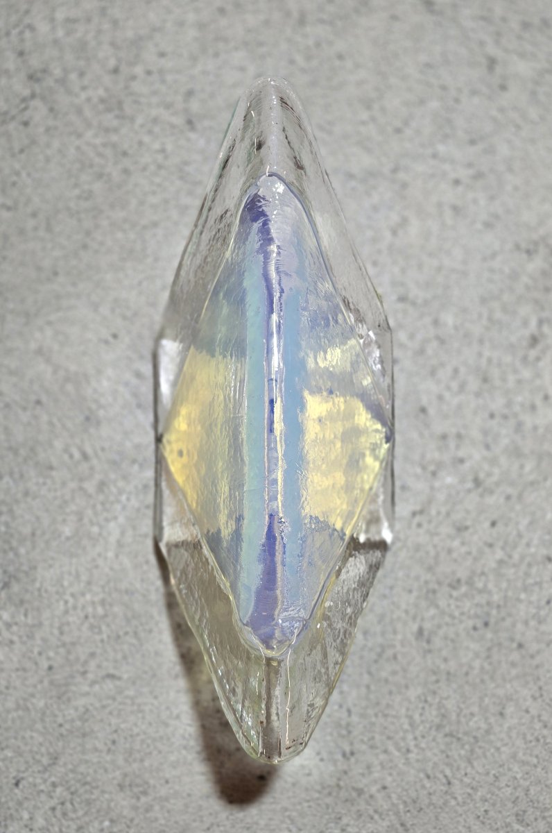 Carlo Nason pour A.V. Mazzega (attribué), ensemble de 4 appliques en verre Murano, 1960/70-photo-3