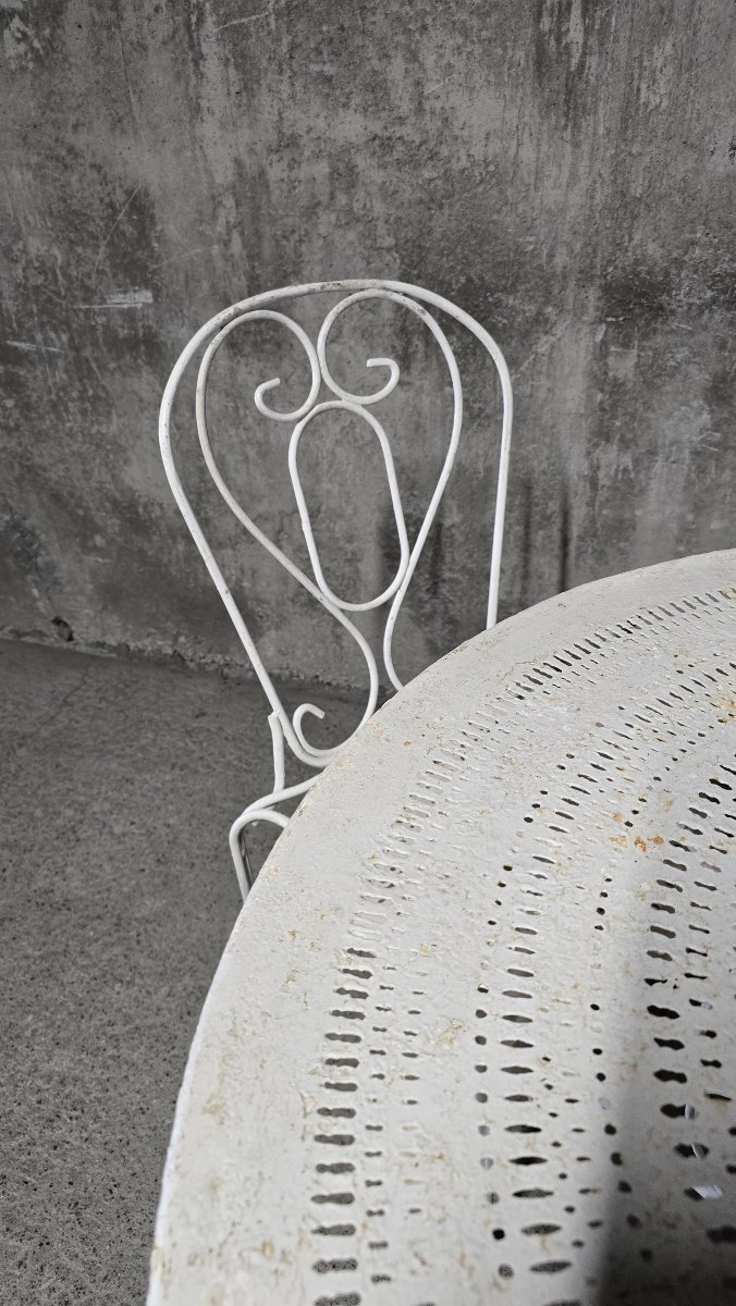Wrought-iron Garden Set, Early 20th Century-photo-6