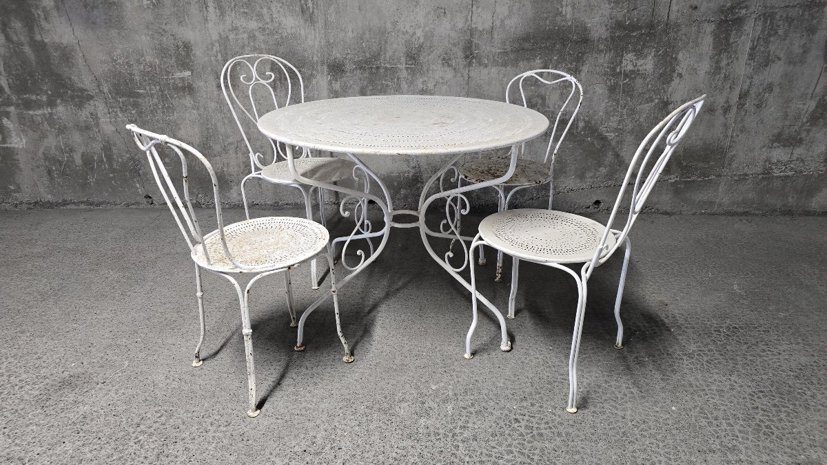 Wrought-iron Garden Set, Early 20th Century