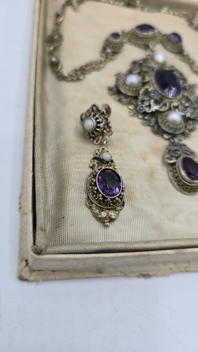 Austro-hungarian Neo-renaissance Silver Set, 800 Silver – Circa 1880–1900-photo-4