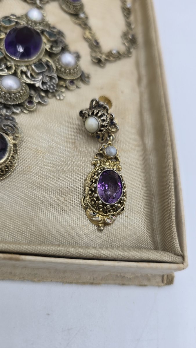 Austro-hungarian Neo-renaissance Silver Set, 800 Silver – Circa 1880–1900-photo-1