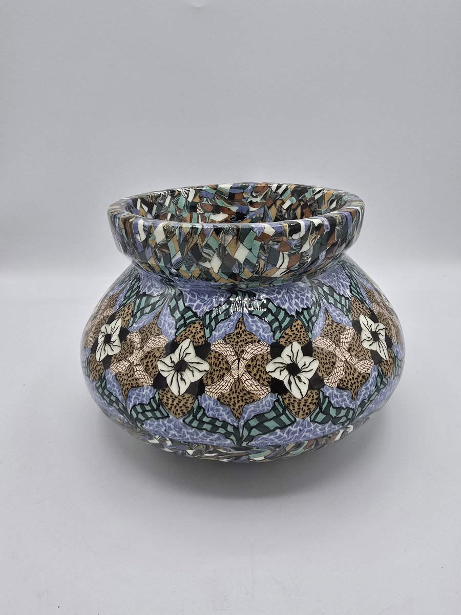Jean Gerbino (1876–1966) Vallauris – Vase – Planters – 22 Cm / Circa 1950 