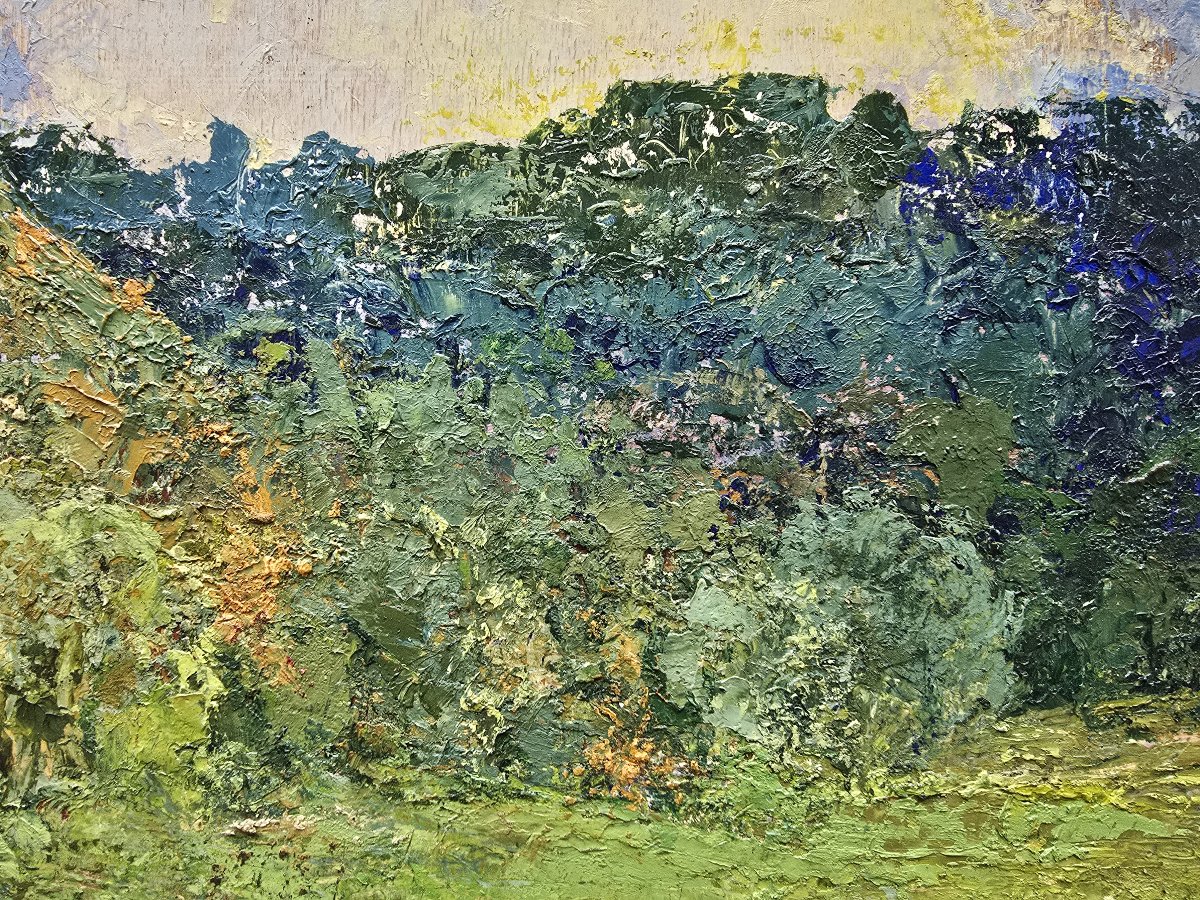 Joseph BARRIÈRE (1874-1957) – Les Colchiques – Huile sur panneau – 1950 -photo-2