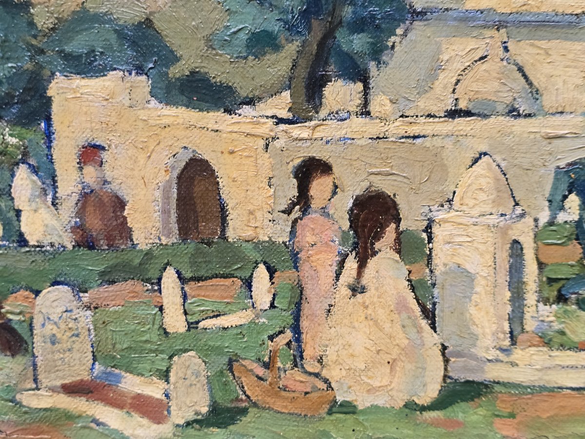 Jean CHALUT (1879-1957) – Huile sur toile – Birmandreis, Le Marabout -photo-3