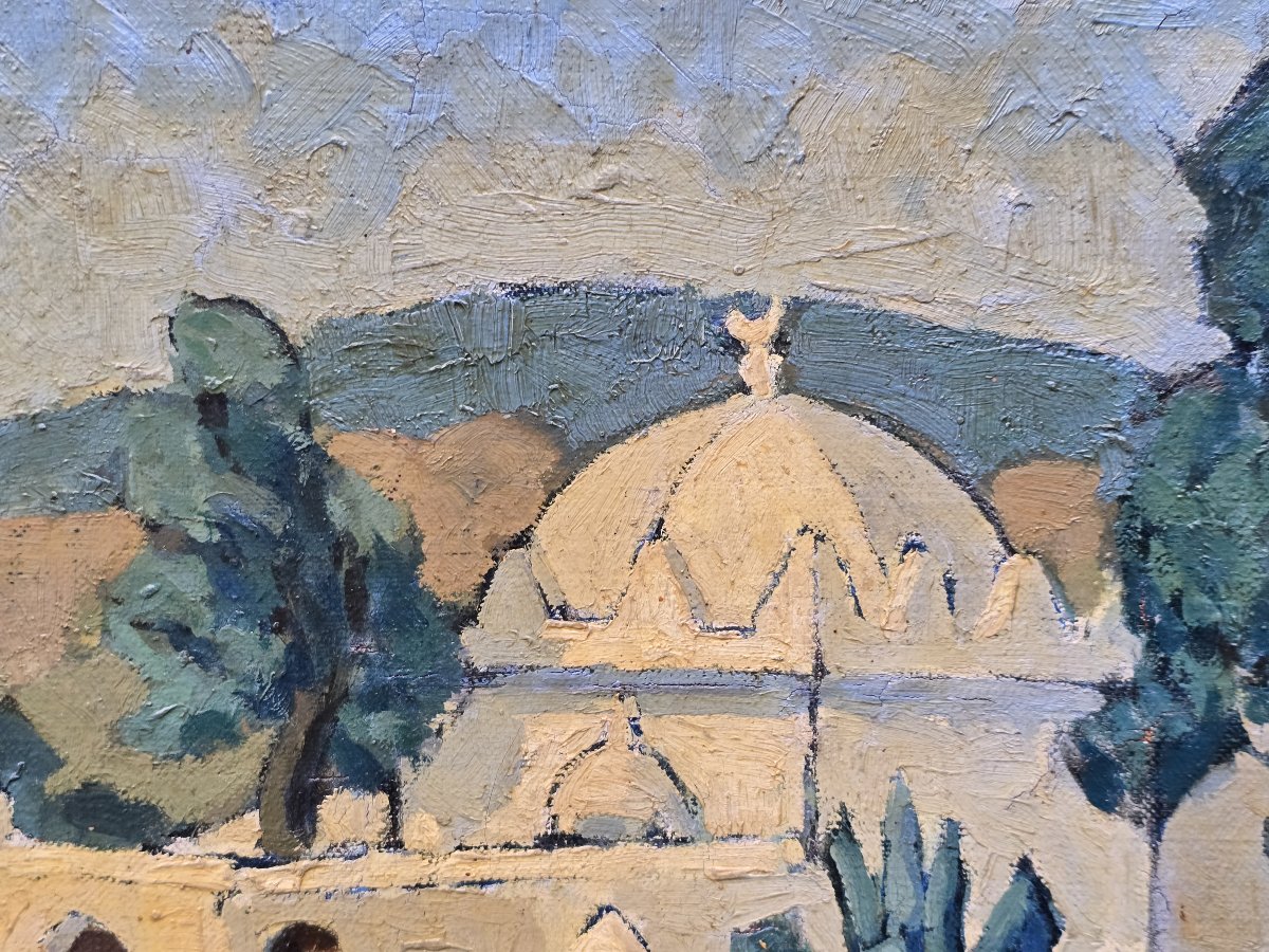 Jean CHALUT (1879-1957) – Huile sur toile – Birmandreis, Le Marabout -photo-4