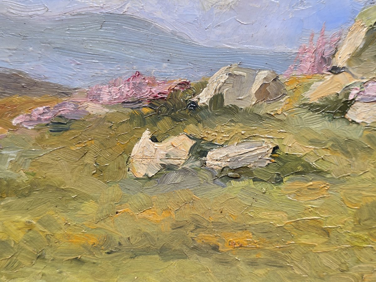 Raoul Mabru (1882-1957) – Bruyère d’Auvergne – Huile sur panneau, 1909-photo-2