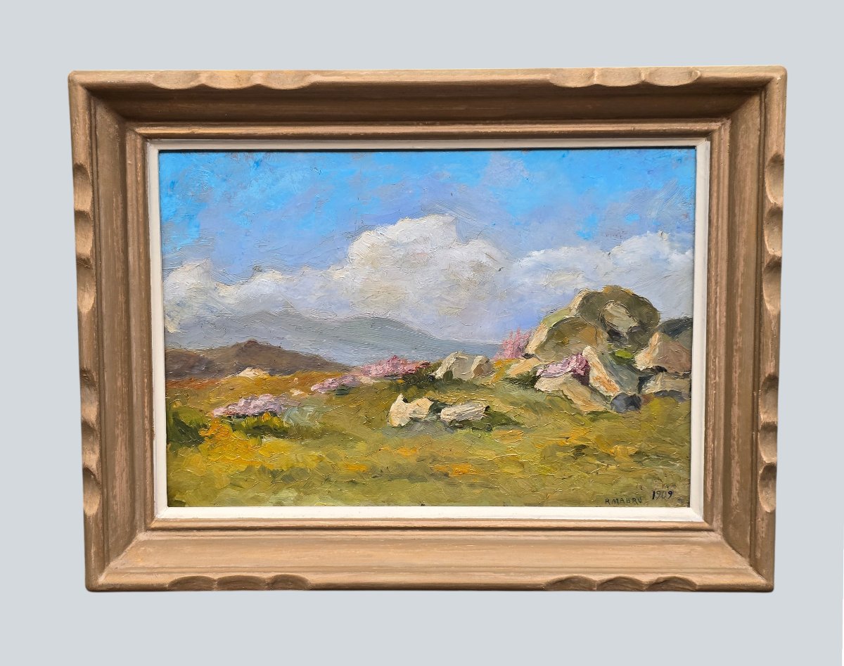 Raoul Mabru (1882-1957) – Bruyère d’Auvergne – Huile sur panneau, 1909