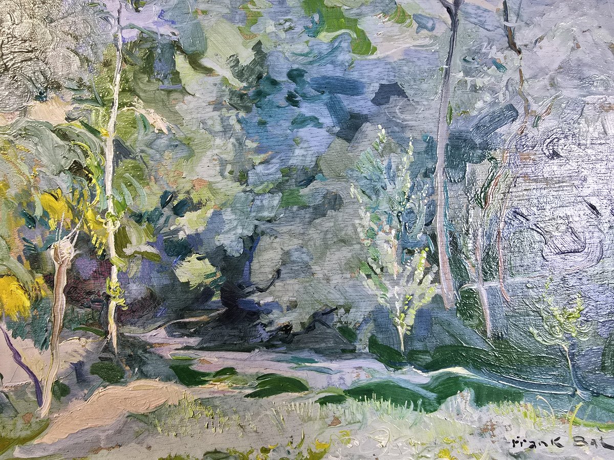 Frank Bal (1876–1960) – “landscape At Chamerlat,” 1939 – Oil On Panel, Signed – Auvergne-photo-2