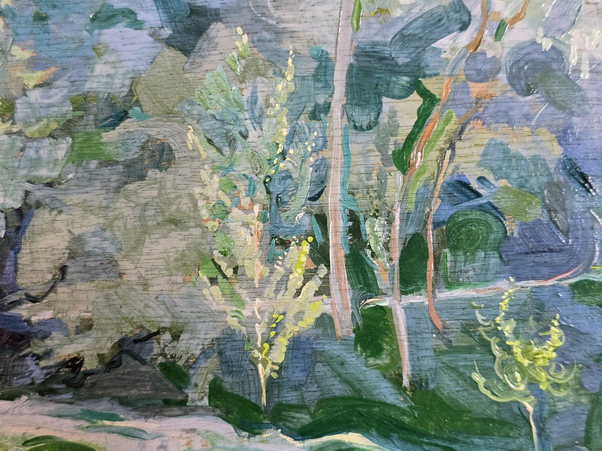 Frank Bal (1876–1960) – “landscape At Chamerlat,” 1939 – Oil On Panel, Signed – Auvergne-photo-4