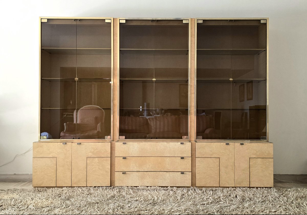 Set Of Three Display Cabinets By Jean-claude Mahey For Roche Bobois, 1970s-photo-2