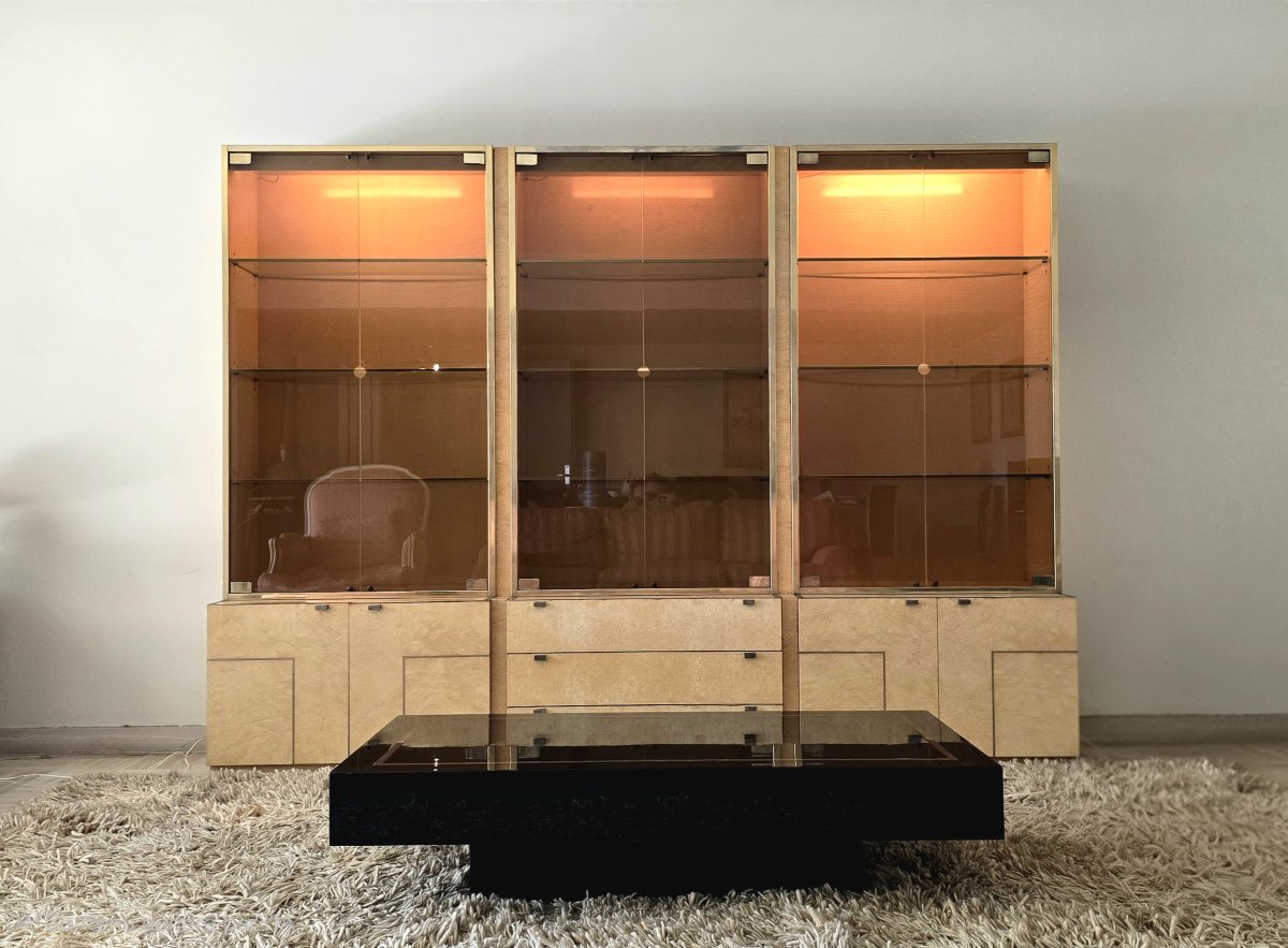 Set Of Three Display Cabinets By Jean-claude Mahey For Roche Bobois, 1970s-photo-3