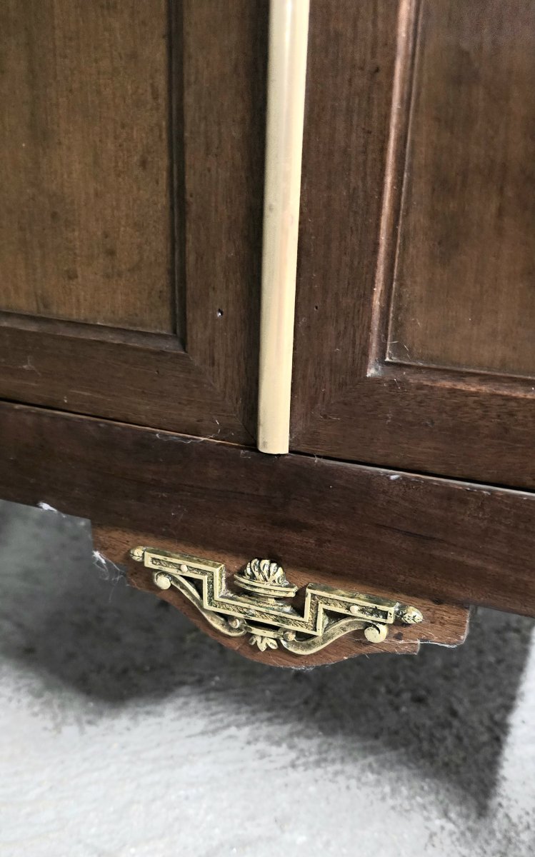 Louis XVI-style Sideboard In Marquetry And Brass—late 19th / Early 20th Century-photo-4