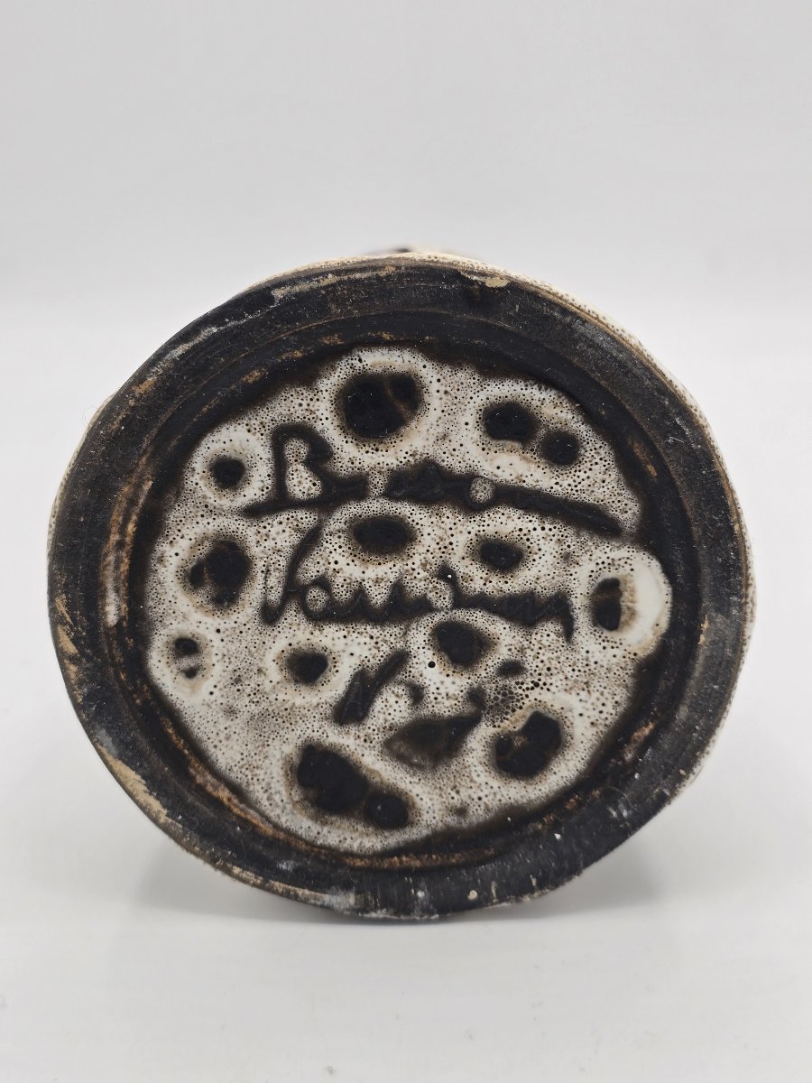 Marius Bessone (1929–2001) – Polychrome Glazed Ceramic Vase – Vallauris – 1960s-photo-1