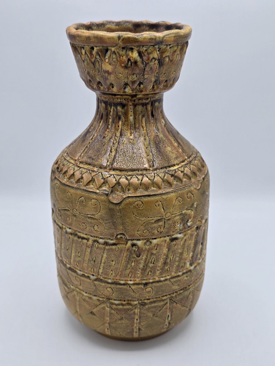 Marius Bessone (1929–2001) – Glazed Ceramic Vase – Vallauris – 1960-photo-3