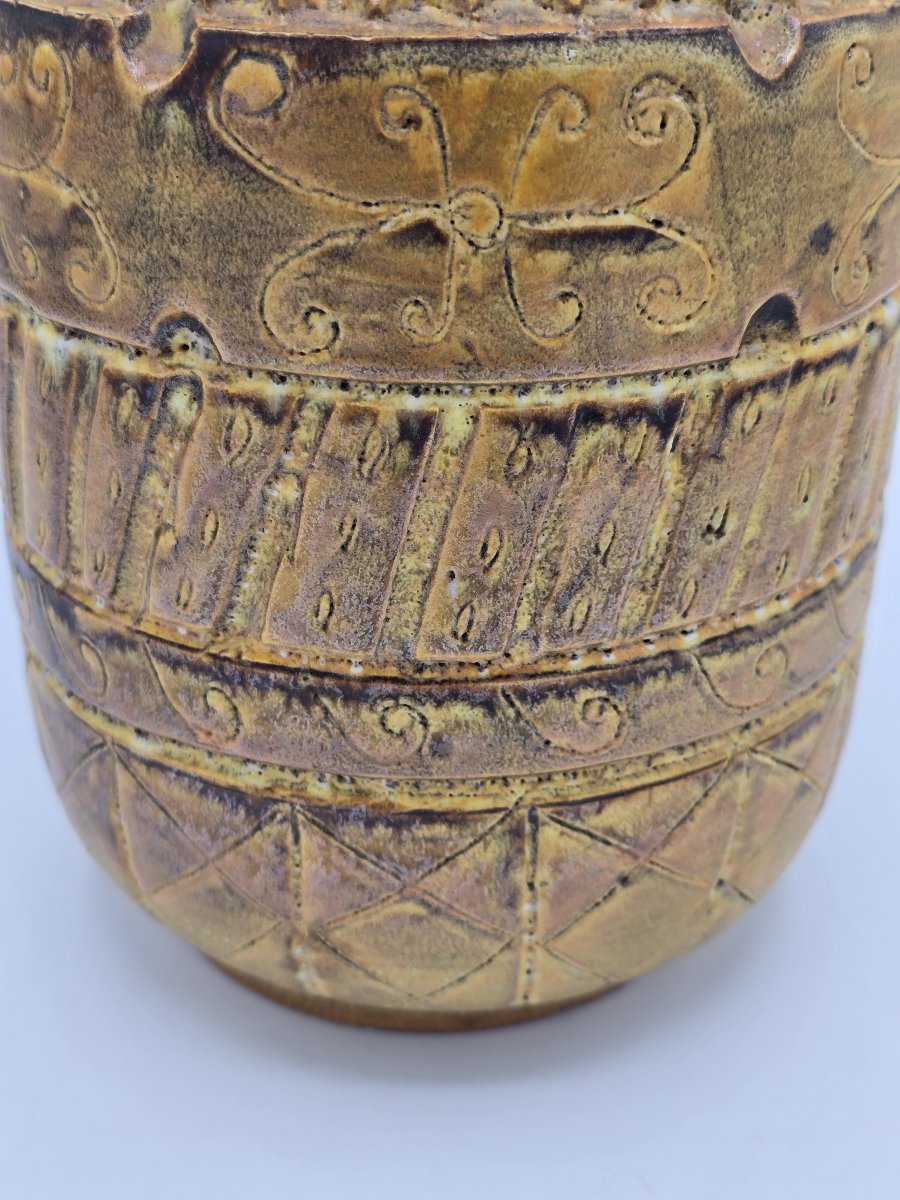 Marius Bessone (1929–2001) – Glazed Ceramic Vase – Vallauris – 1960-photo-2