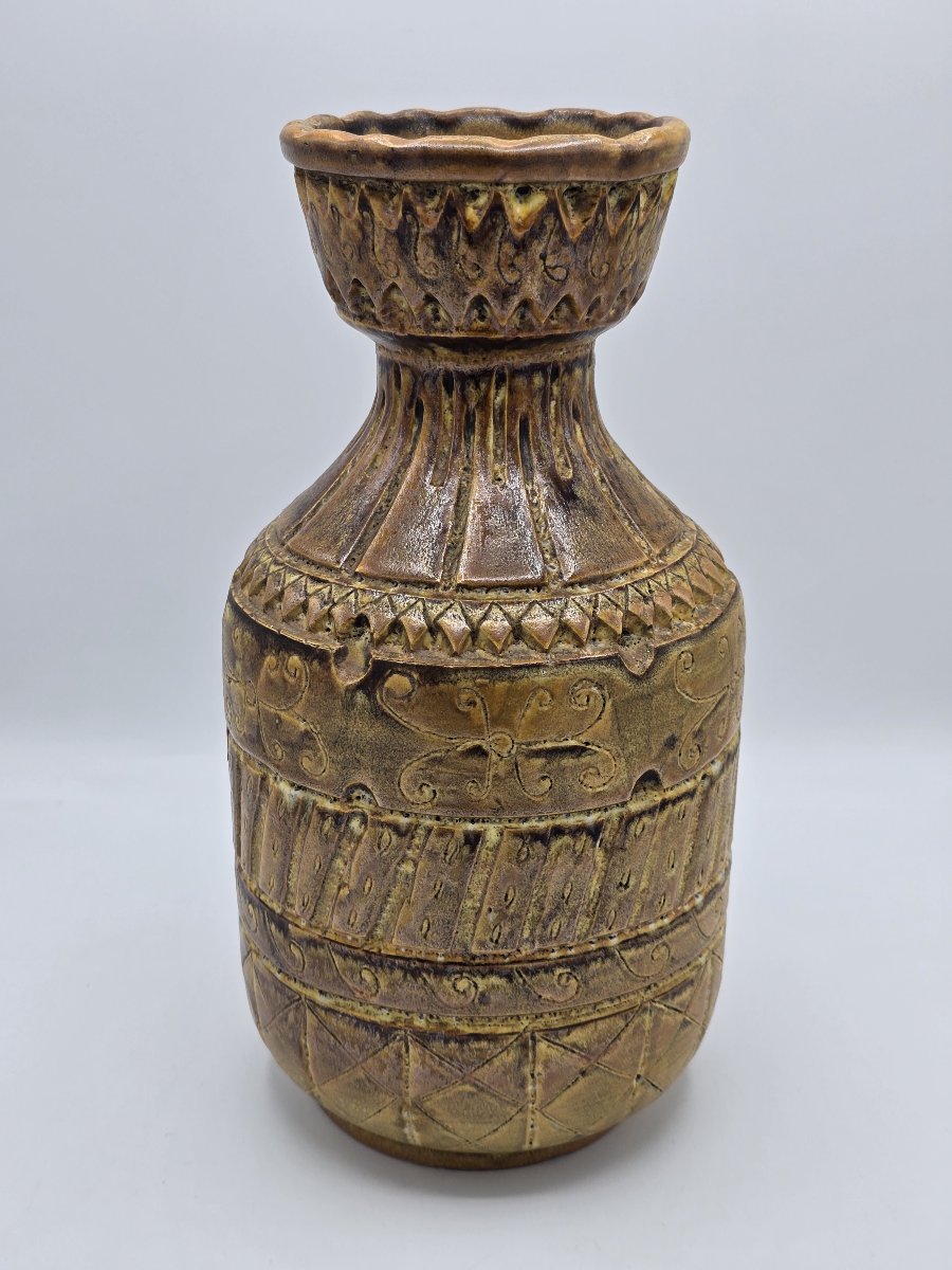 Marius Bessone (1929–2001) – Glazed Ceramic Vase – Vallauris – 1960