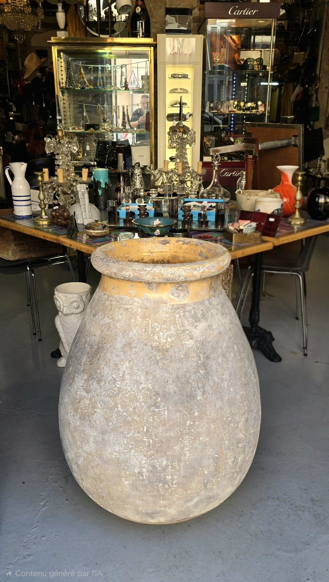 Grande jarre en terre cuite de Biot, fin XVIIIe – début XIXe siècle - H 92 cm -photo-3