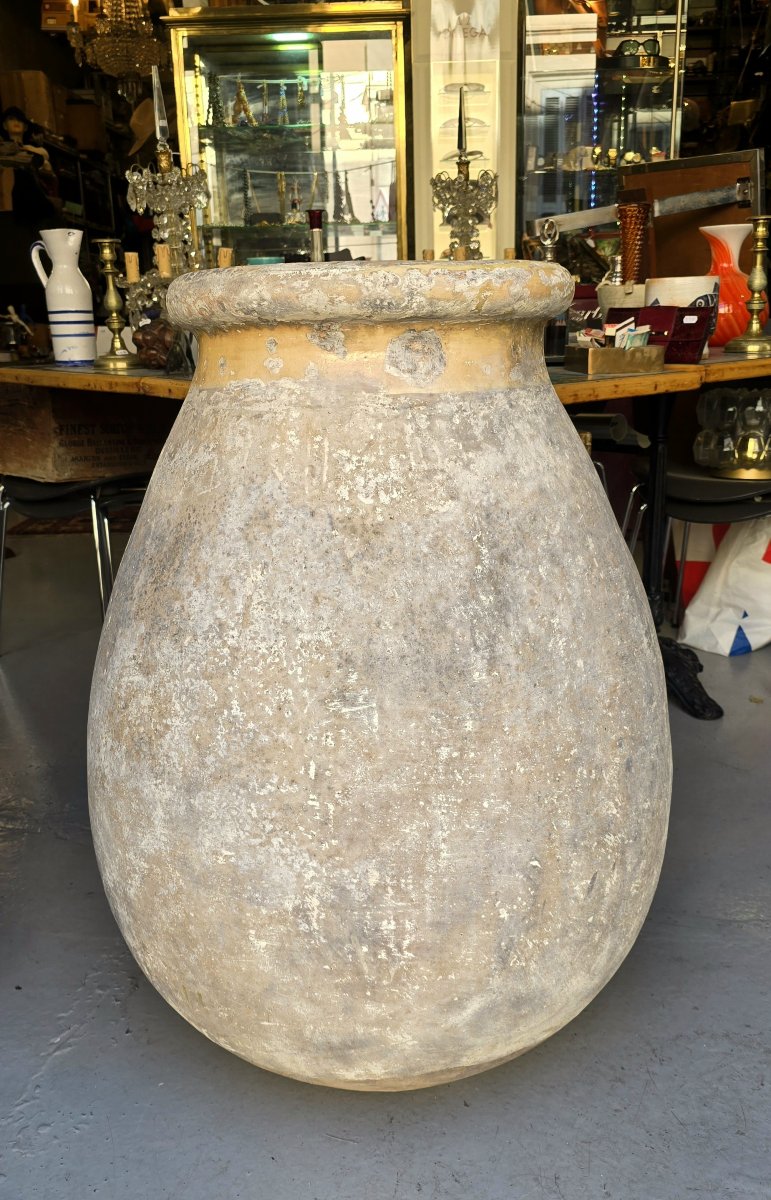 Grande jarre en terre cuite de Biot, fin XVIIIe – début XIXe siècle - H 92 cm 