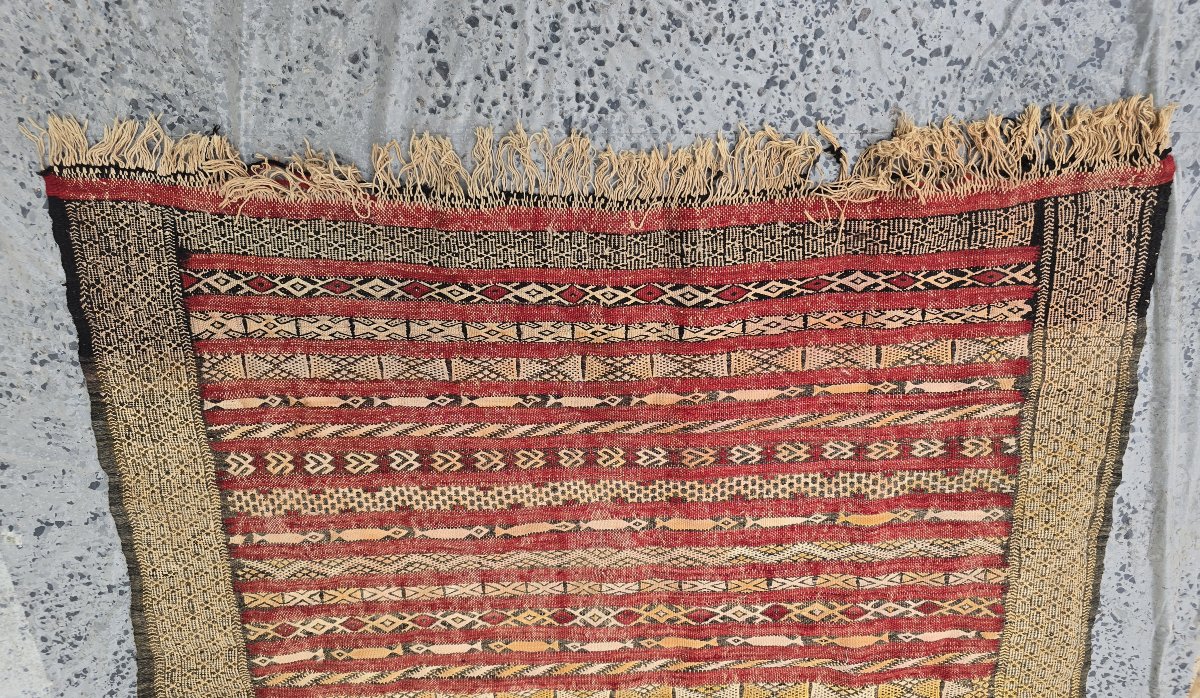 Tapis - Hanbel marocain en laine, probablement Zemmour, Moyen Atlas - 116 x 180 cm -photo-4